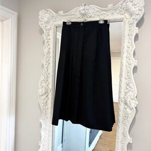 Vintage Keisha Made in Italy Black Women's Button Down Skirt